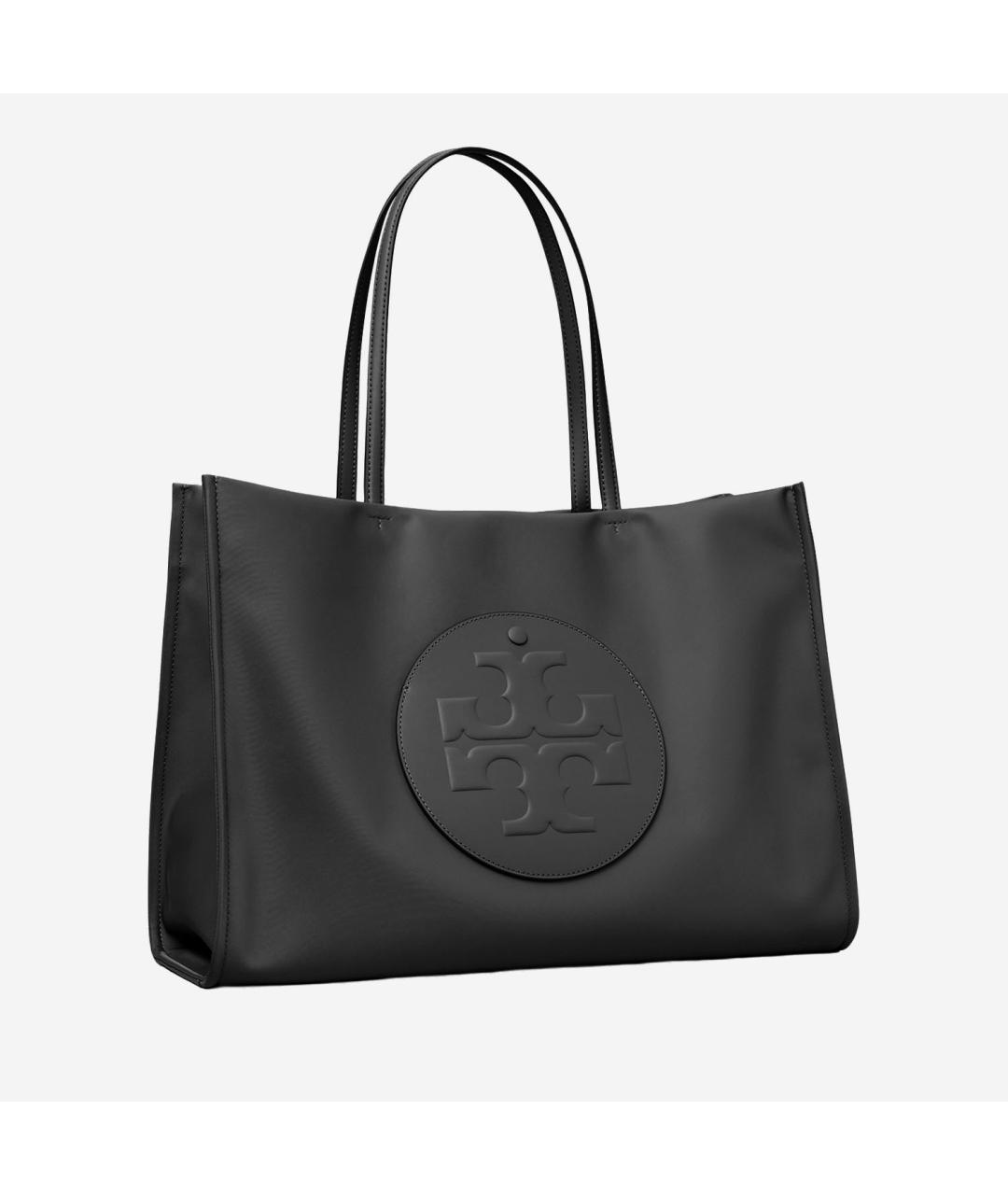 TORY BURCH Черная тканевая сумка тоут, фото 2