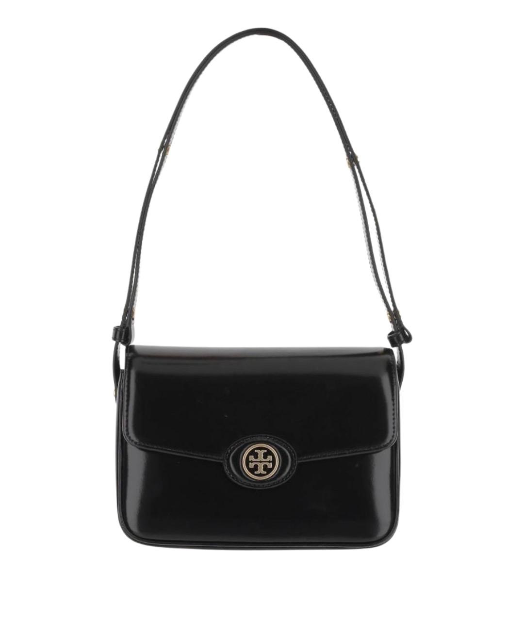 TORY BURCH Черная кожаная сумка через плечо, фото 1