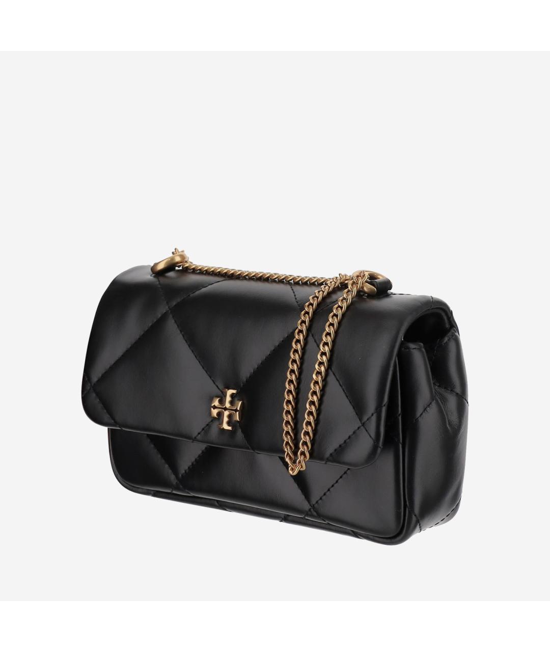 TORY BURCH Черная кожаная сумка через плечо, фото 2