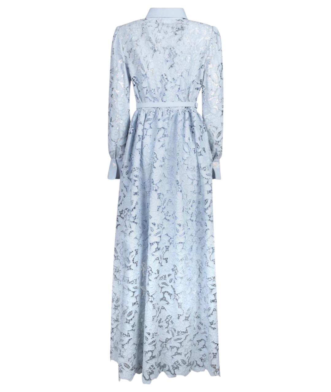 SELF-PORTRAIT Голубое полиэстеровое платье, фото 2