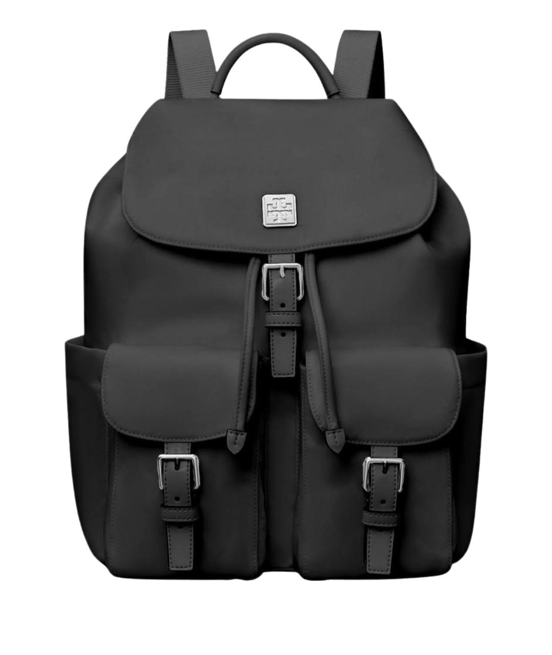 TORY BURCH Черный тканевый рюкзак, фото 1