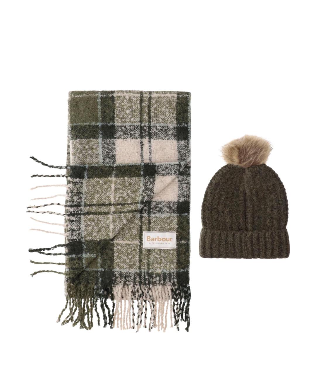 BARBOUR Зеленый шарф, фото 3