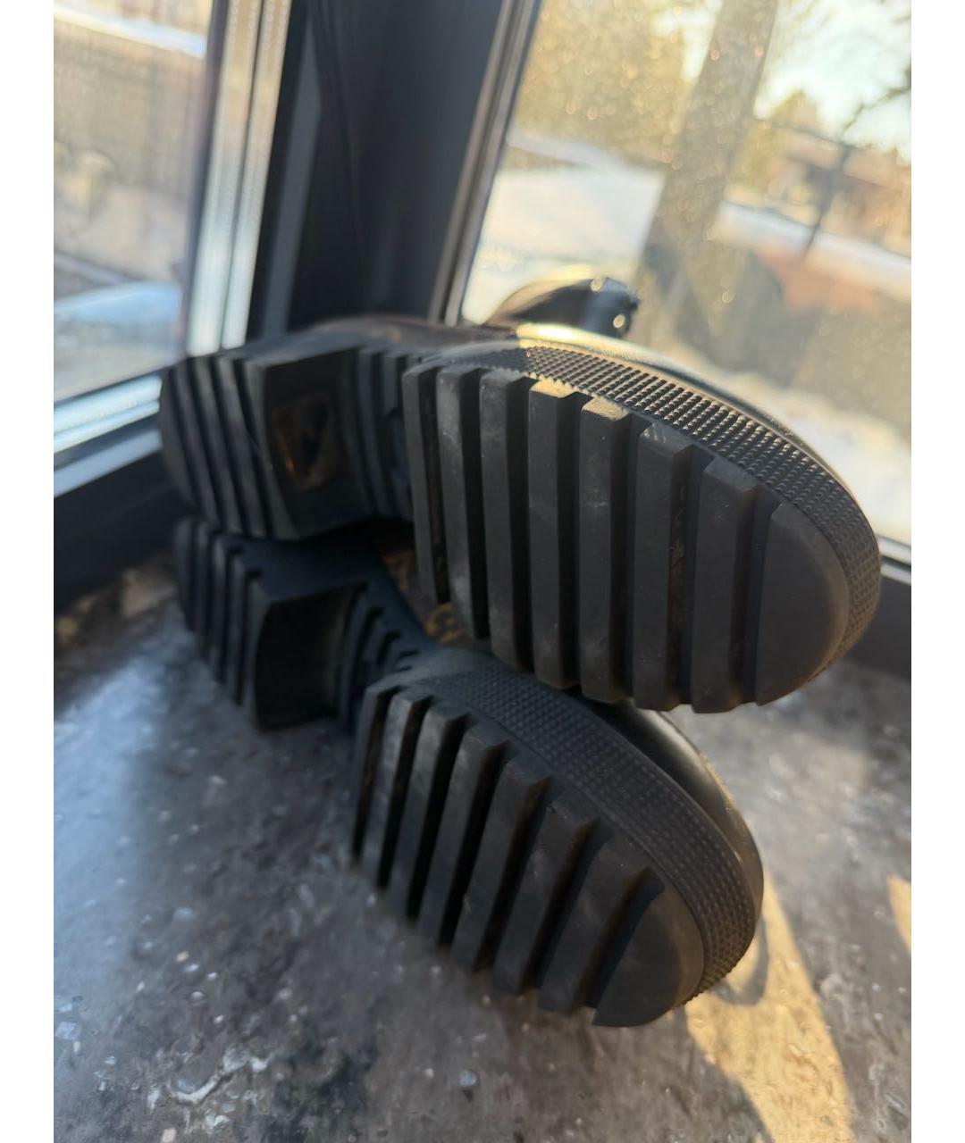 LOUIS VUITTON Черные кожаные ботинки, фото 5