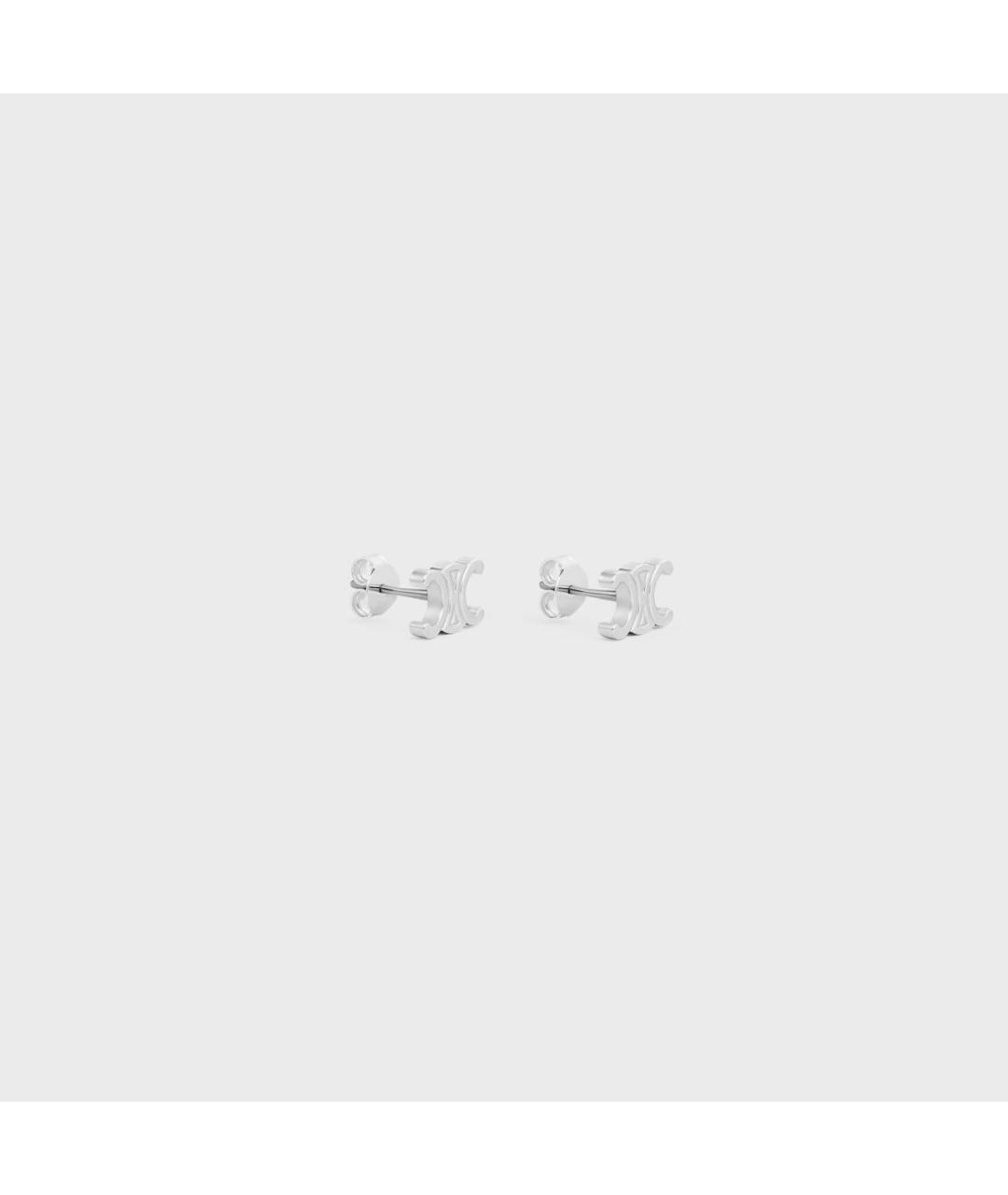 CELINE Серебряные латунные серьги, фото 8