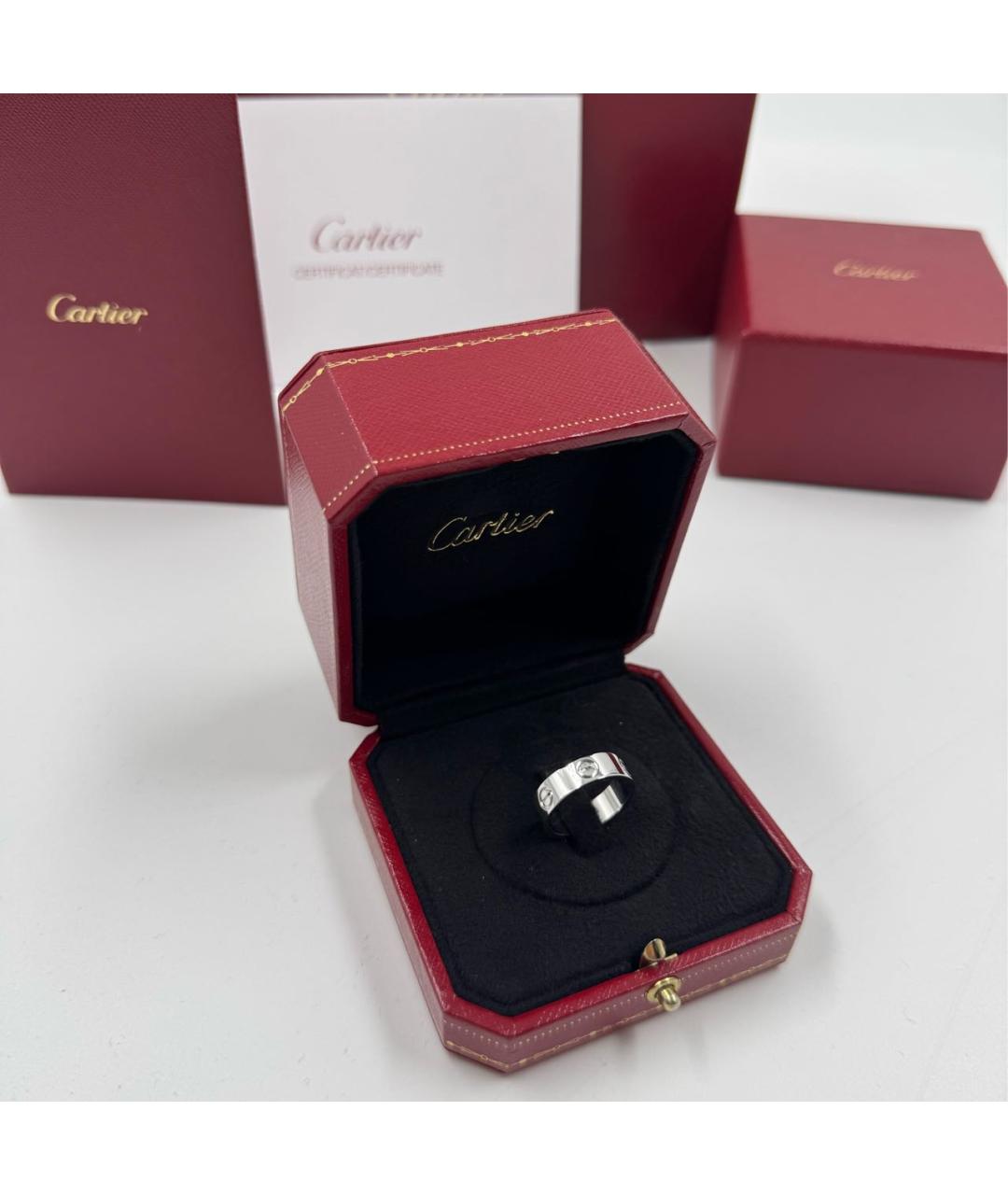 CARTIER Серебряное кольцо из белого золота, фото 3