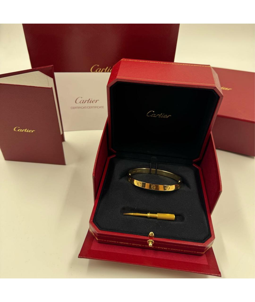 CARTIER Золотой браслет из желтого золота, фото 2