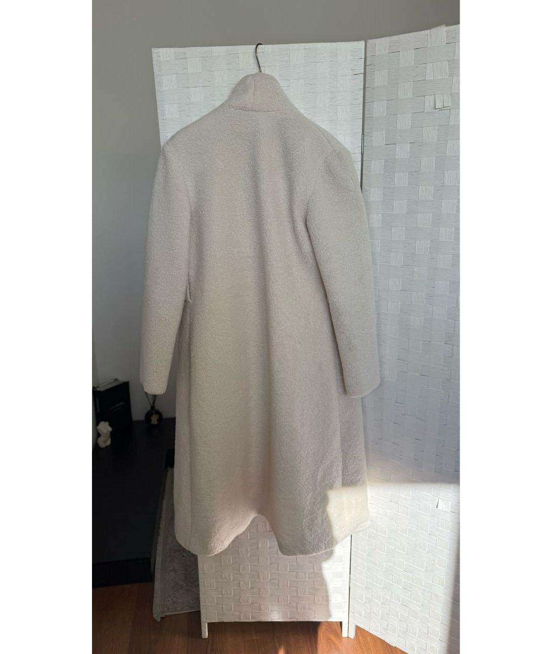 PINKO Бежевое полиэстеровое пальто, фото 3