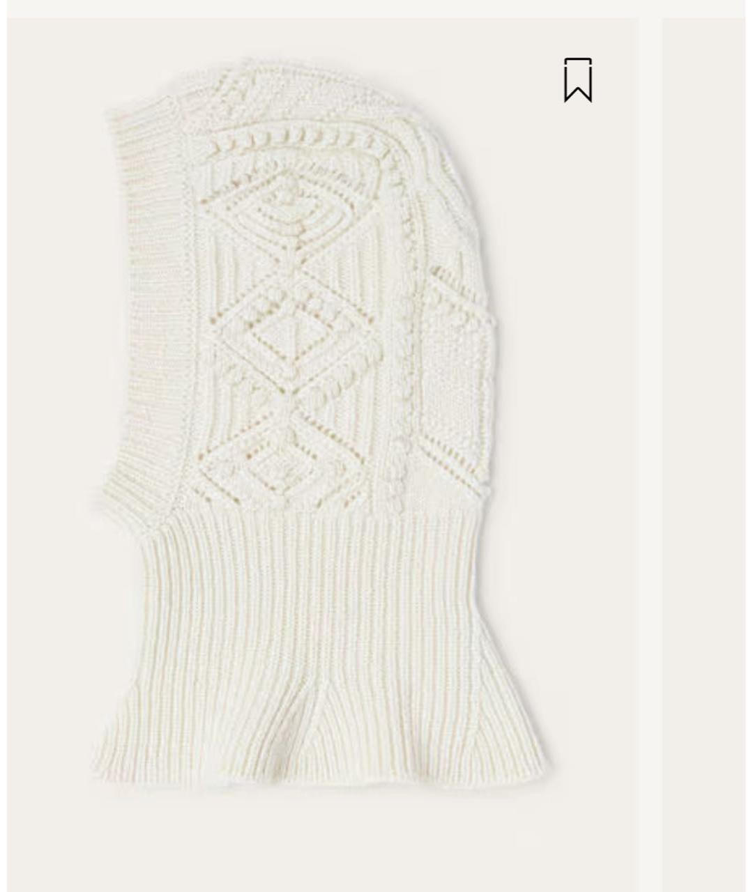 LORO PIANA Белая шерстяная шапка, фото 6