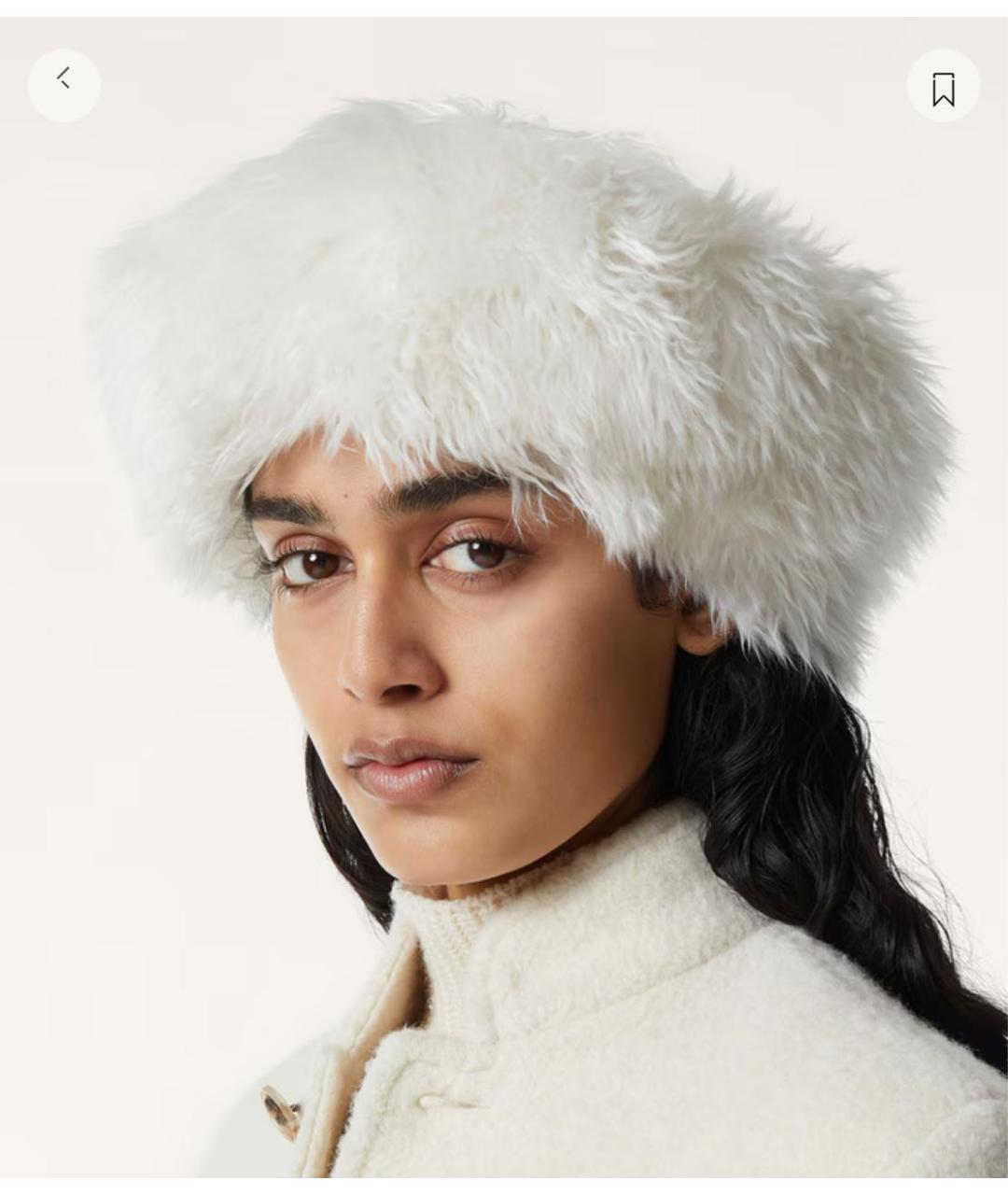 LORO PIANA Белая шерстяная шапка, фото 3