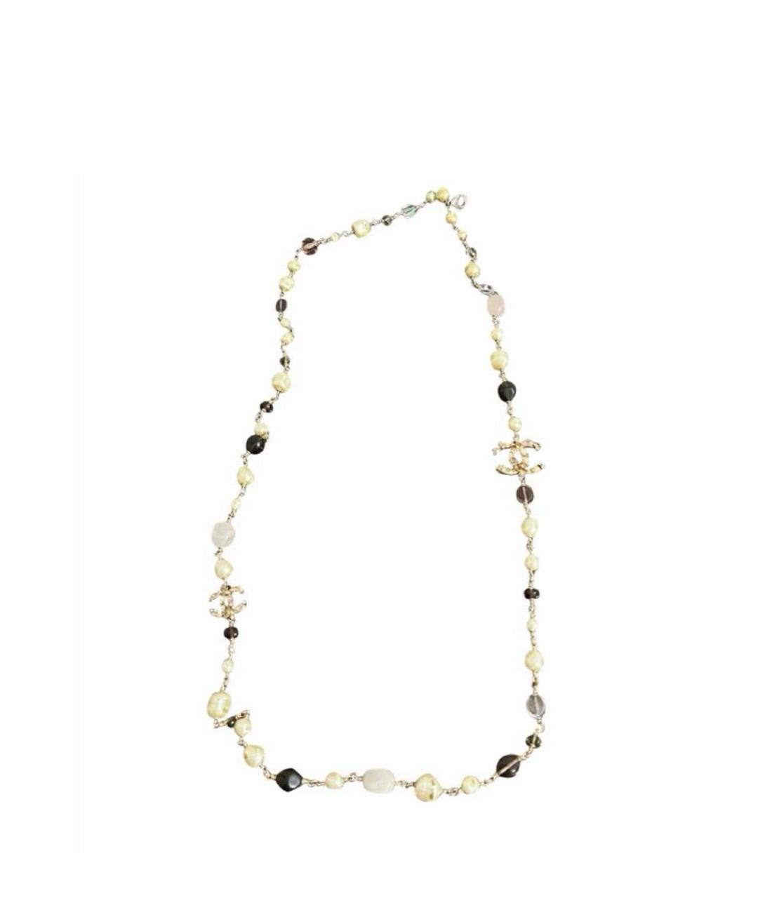 CHANEL Серебряная металлическая цепочка, фото 1