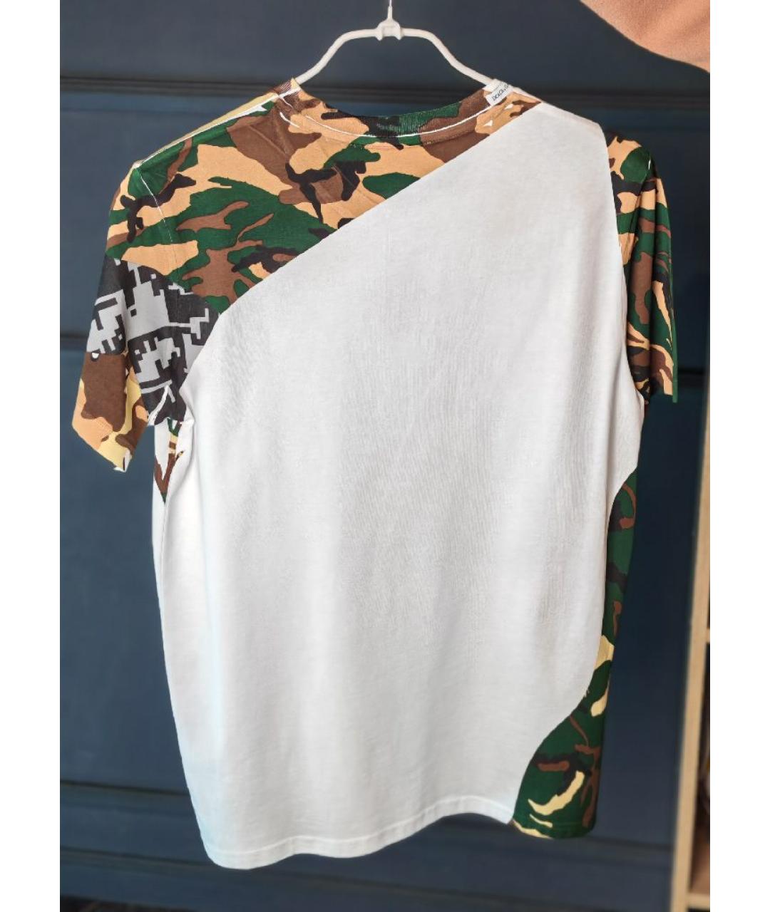 DOLCE&GABBANA Белая хлопковая футболка, фото 2