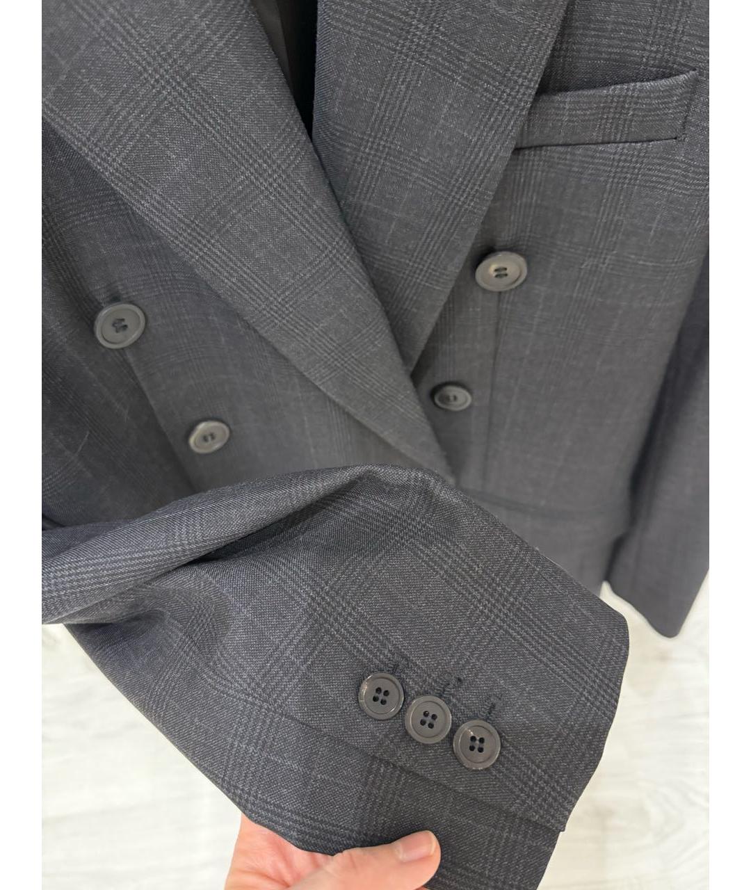 ISABEL MARANT ETOILE Антрацитовый шерстяной жакет/пиджак, фото 4