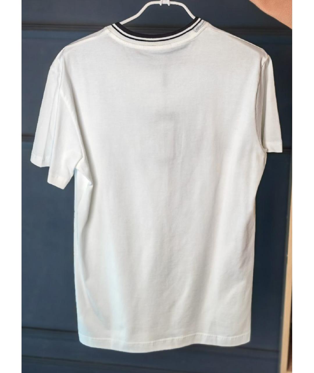 DOLCE&GABBANA Белая хлопковая футболка, фото 2