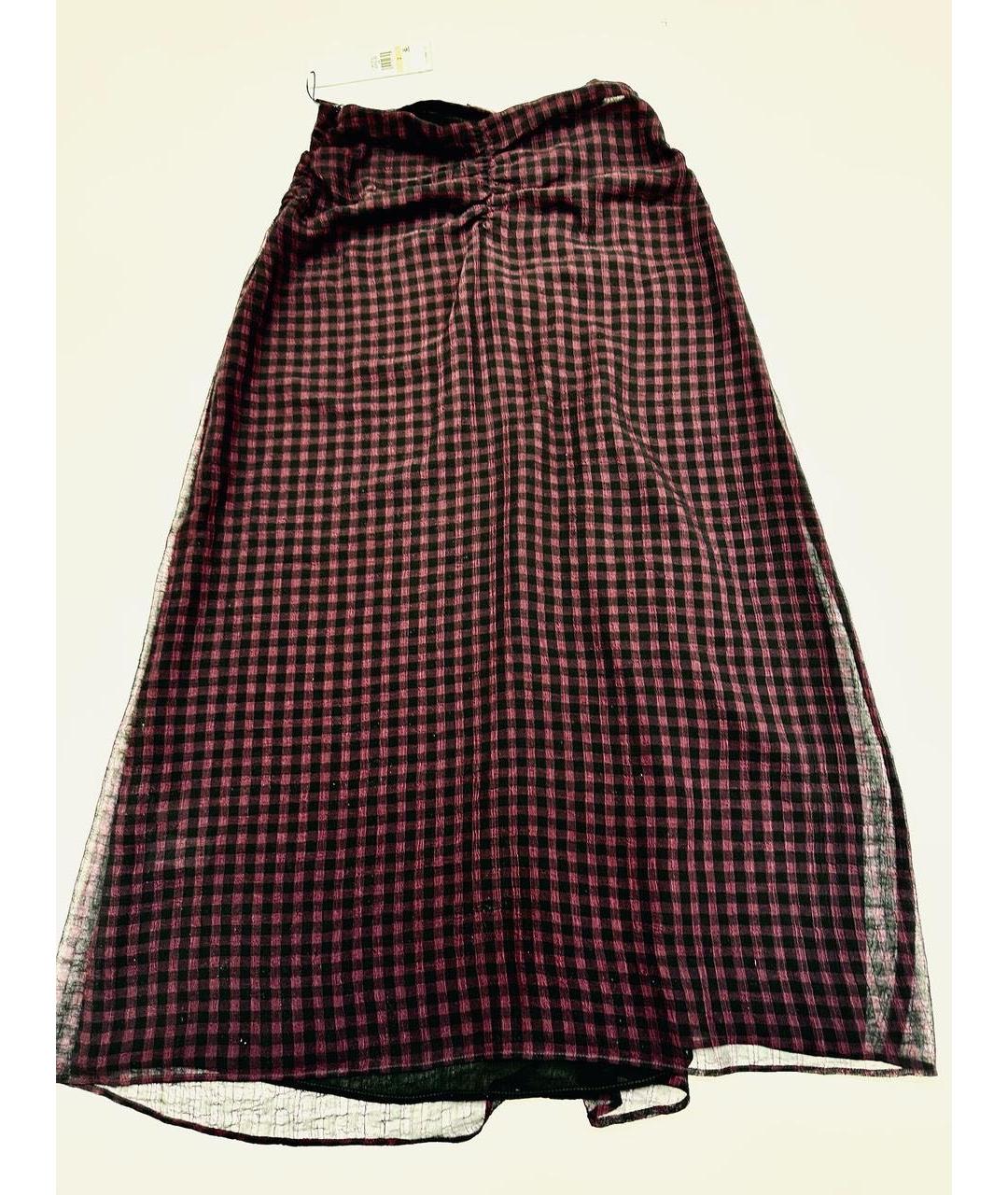 CALVIN KLEIN Фиолетовая шифоновая юбка макси, фото 2