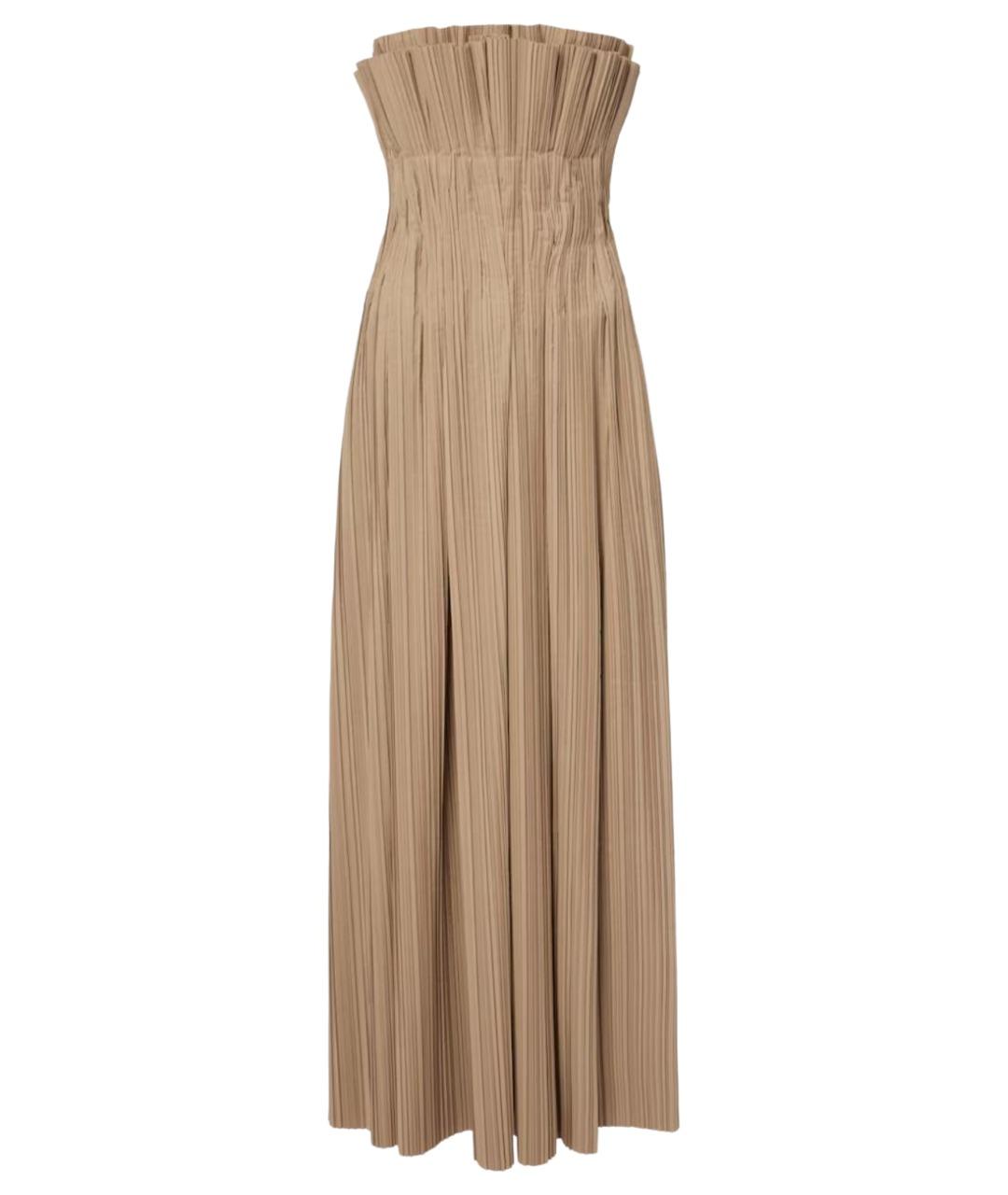 THE ROW Бежевое полиэстеровое вечернее платье, фото 1