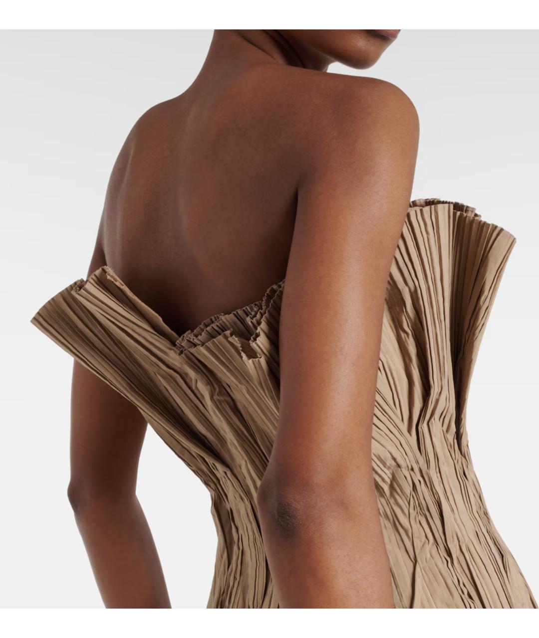 THE ROW Бежевое полиэстеровое вечернее платье, фото 6