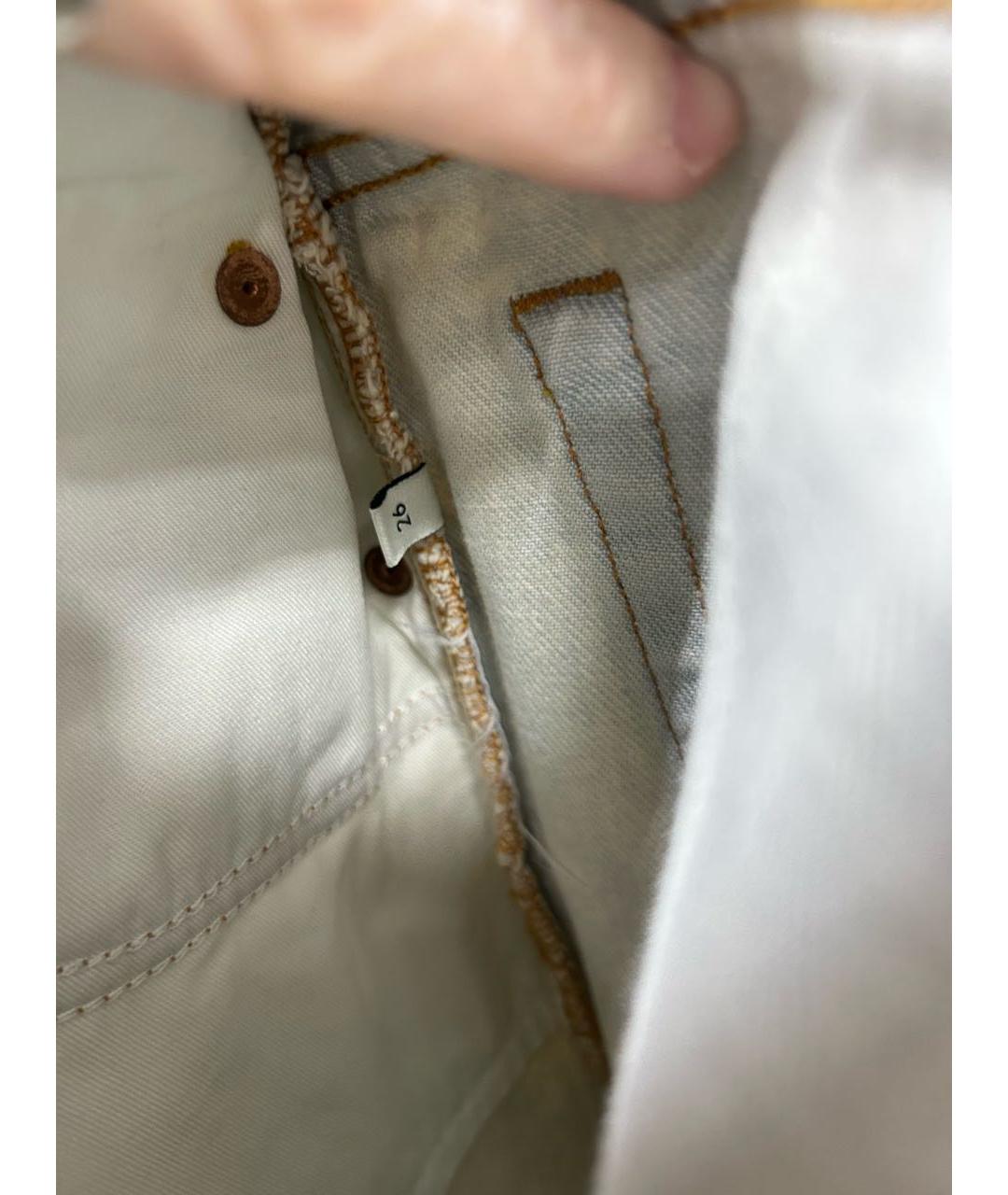 GUCCI Голубые хлопковые прямые джинсы, фото 7