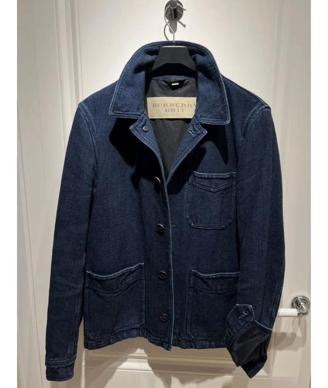 BURBERRY Синий деним жакет/пиджак, фото 7