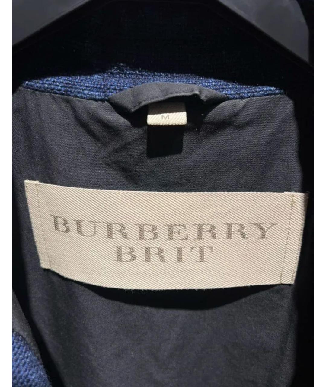 BURBERRY Синий деним жакет/пиджак, фото 2