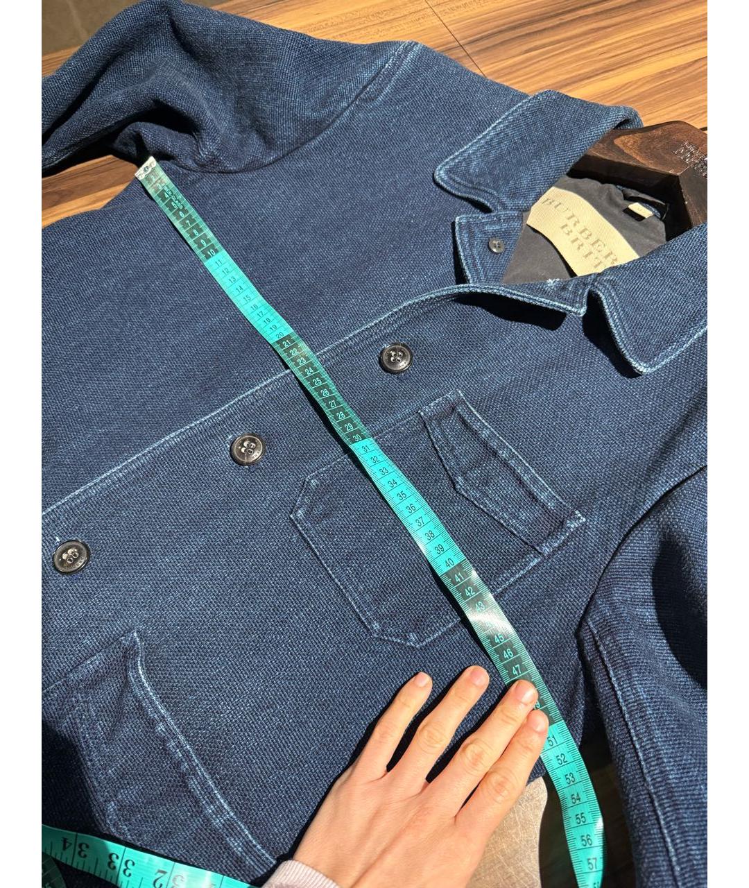 BURBERRY Синий деним жакет/пиджак, фото 3