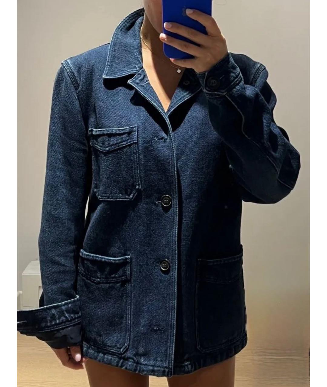 BURBERRY Синий деним жакет/пиджак, фото 5