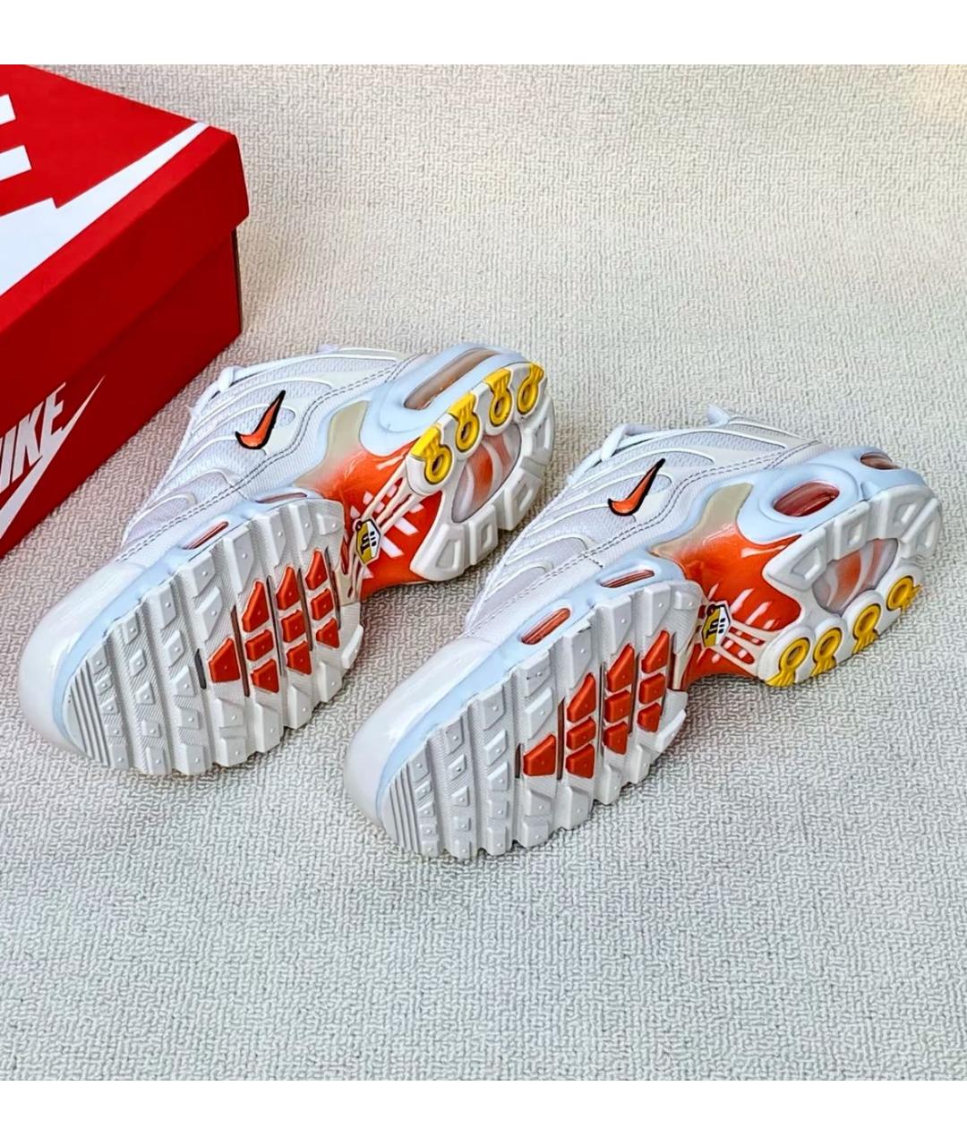 NIKE Белые текстильные низкие кроссовки / кеды, фото 8