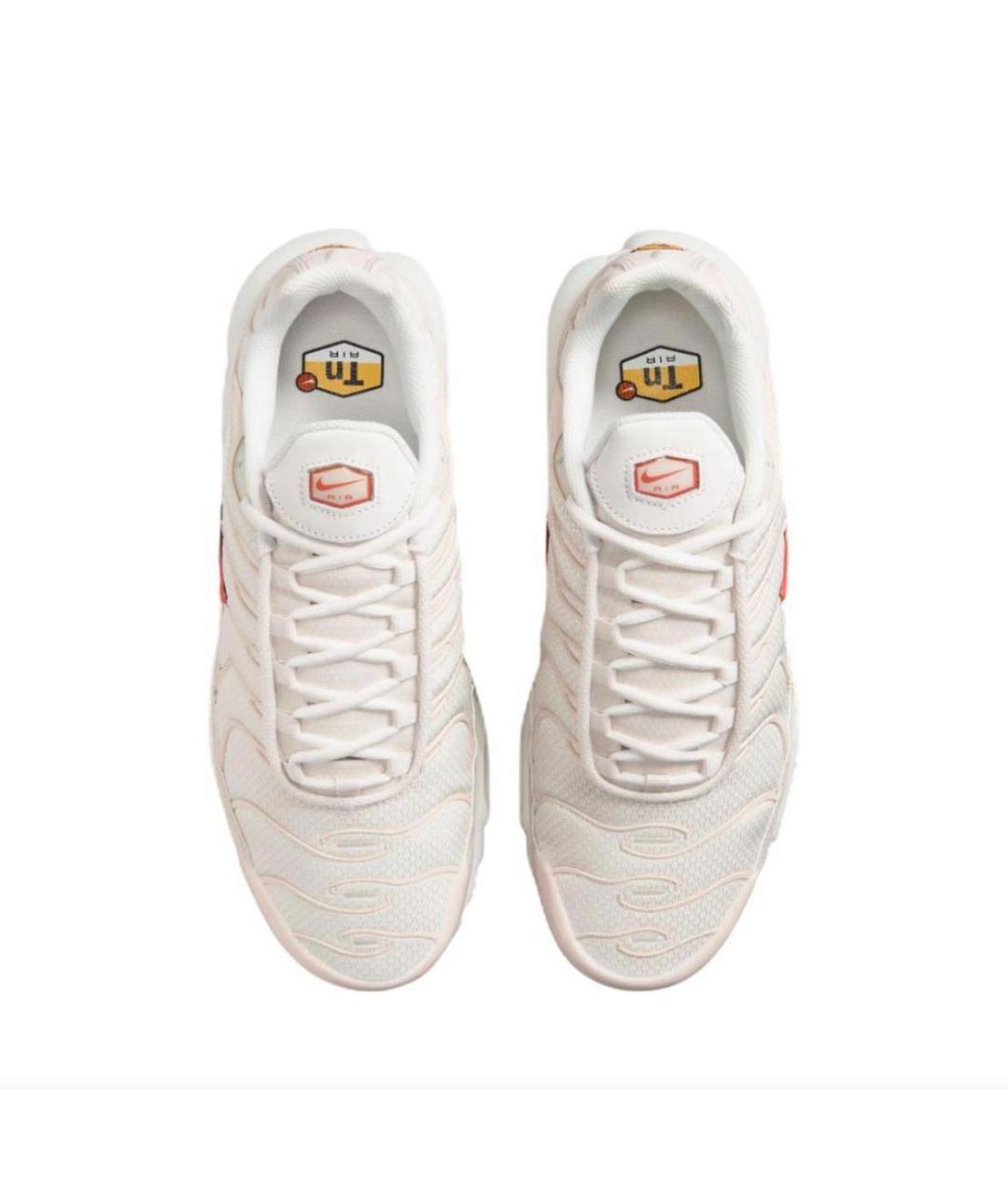 NIKE Белые текстильные низкие кроссовки / кеды, фото 3