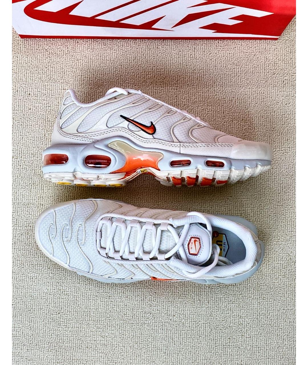 NIKE Белые текстильные низкие кроссовки / кеды, фото 7