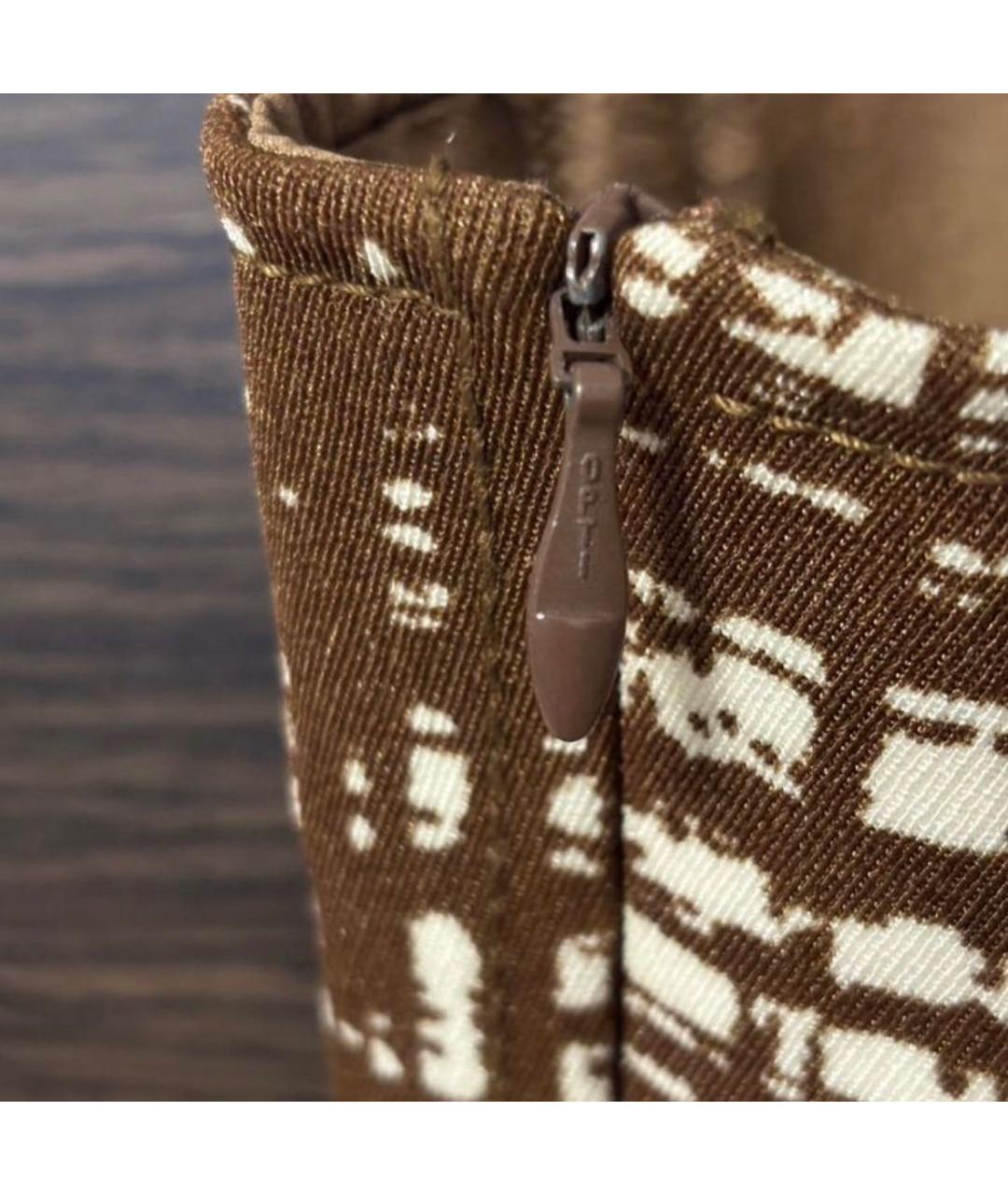 PRADA Коричневый полиэстеровый сарафан, фото 6