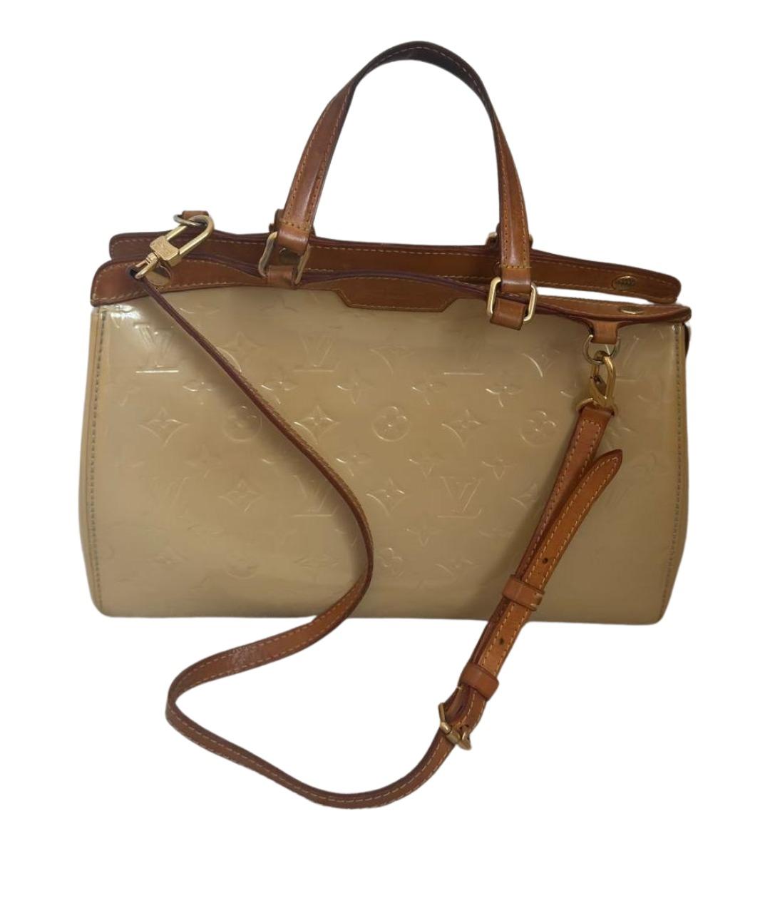 LOUIS VUITTON Бежевая кожаная сумка через плечо, фото 1