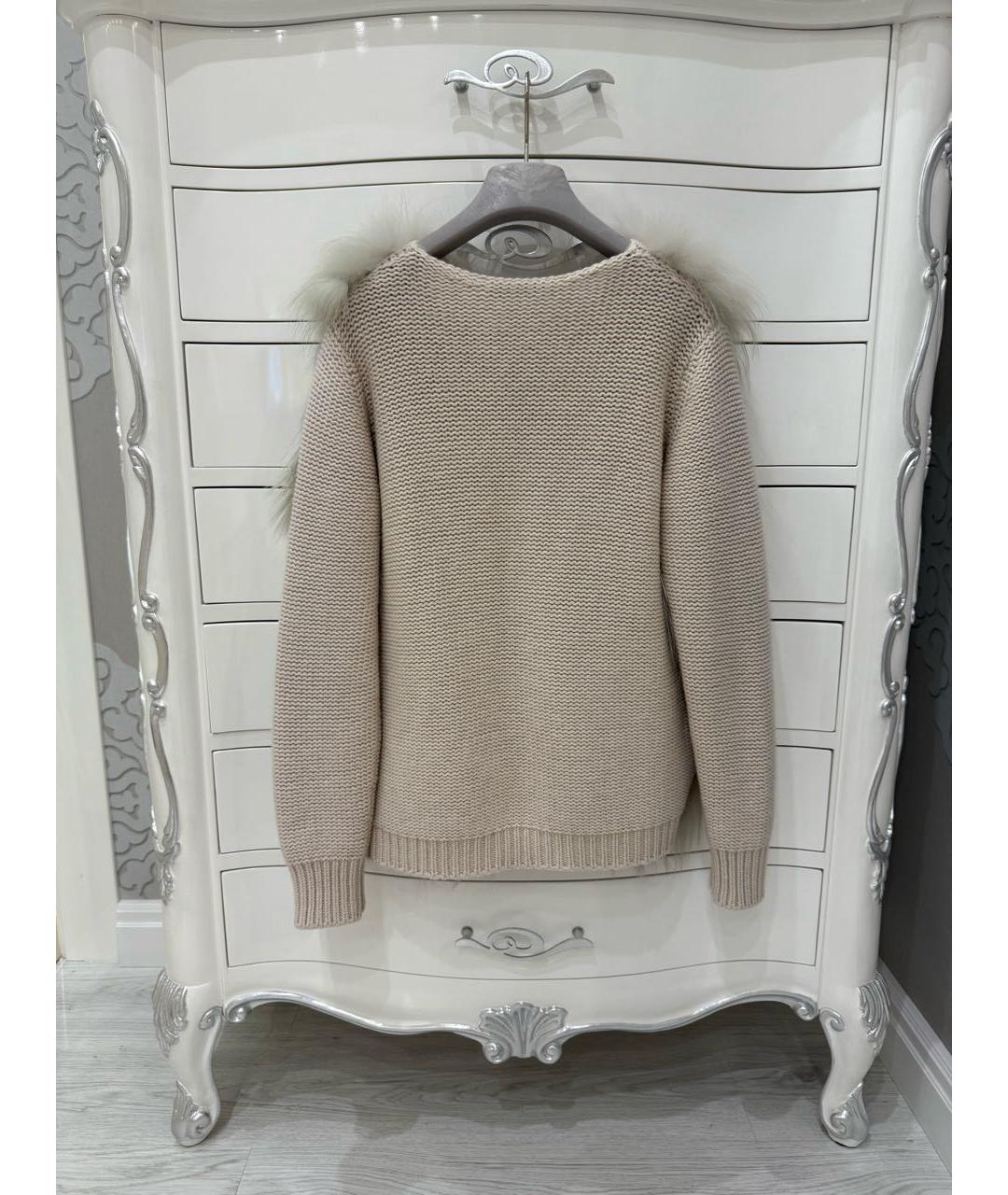 FABIANA FILIPPI Бежевый шерстяной кардиган, фото 2