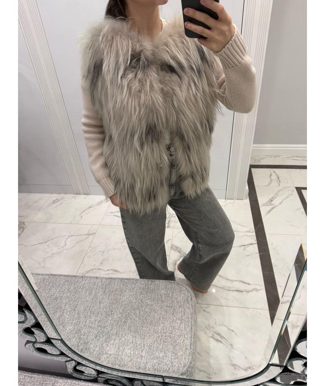 FABIANA FILIPPI Бежевый шерстяной кардиган, фото 5