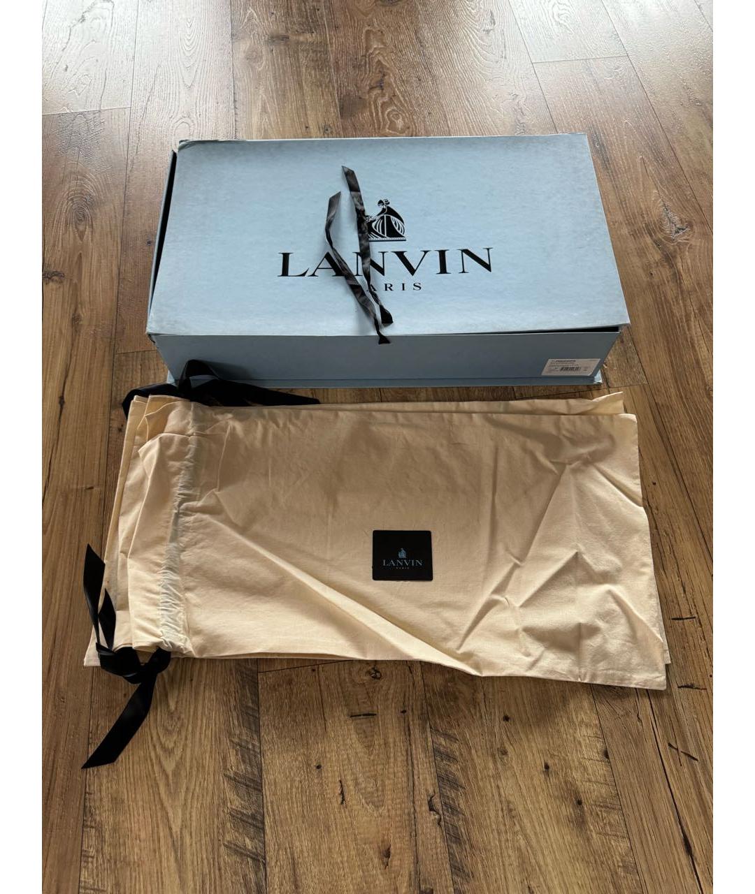 LANVIN Коричневые кожаные сапоги, фото 6