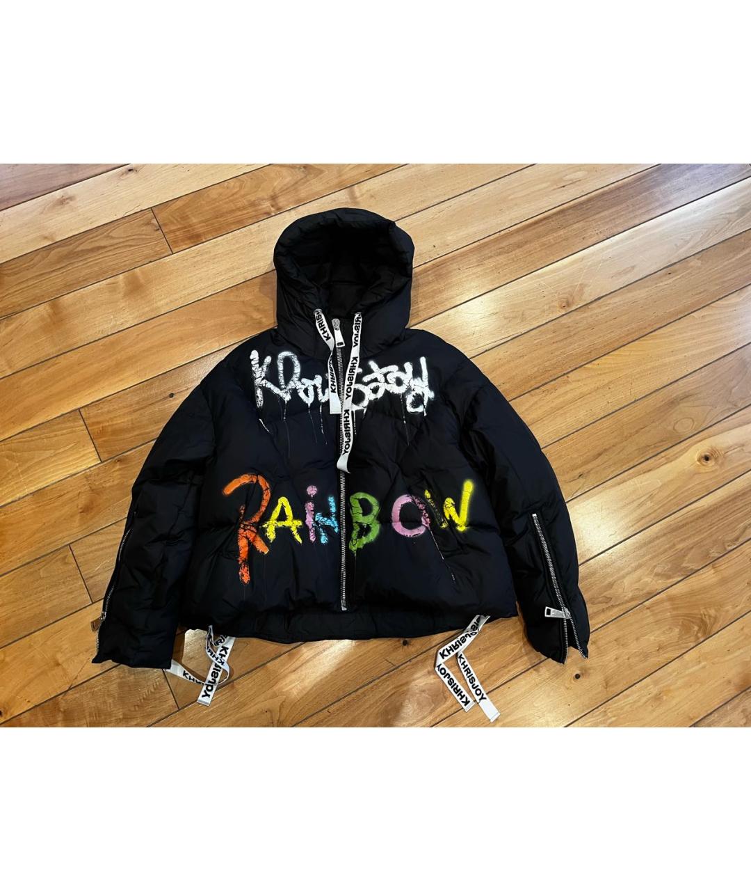 KHRISJOY Черный пуховик, фото 4