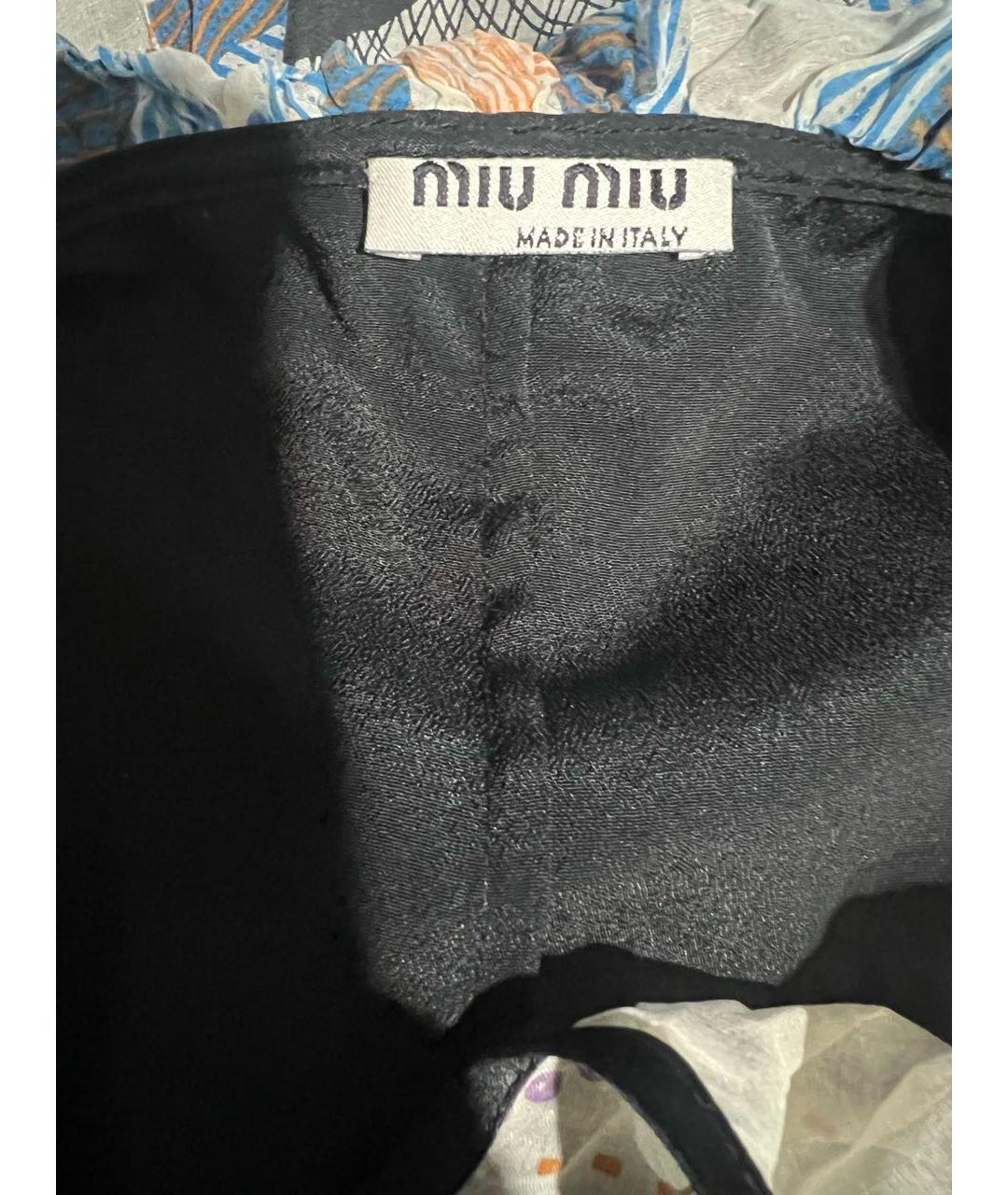 MIU MIU Мульти шелковое повседневное платье, фото 3