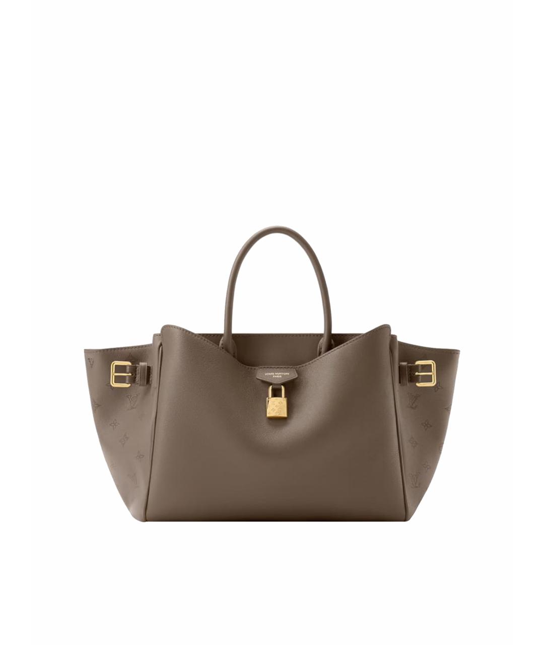 LOUIS VUITTON Бежевая кожаная сумка тоут, фото 1