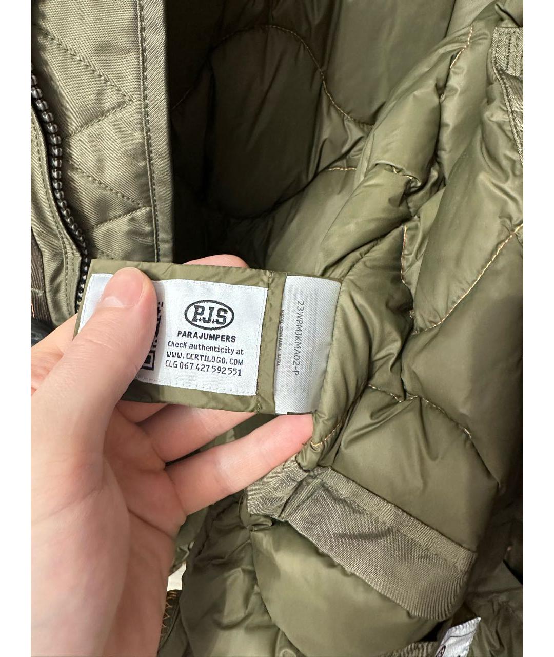 PARAJUMPERS Хаки полиамидовый пуховик, фото 7