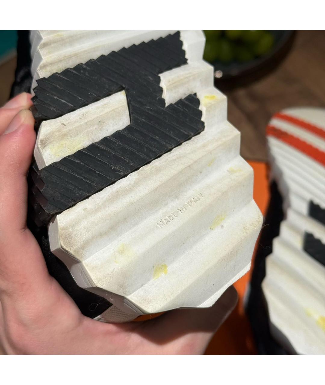 HERMES Белые кожаные высокие кроссовки / кеды, фото 8