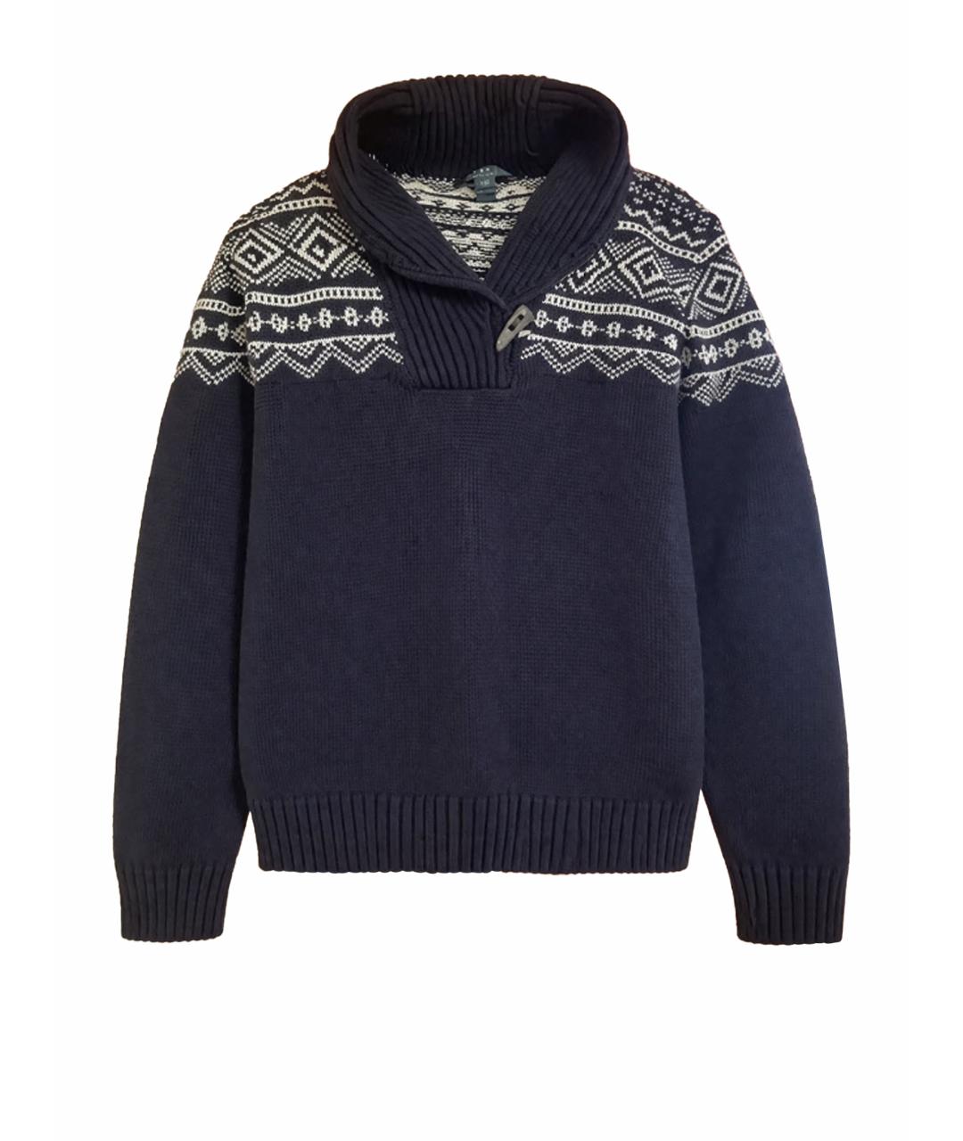 RALPH LAUREN Черный хлопковый джемпер / свитер, фото 3