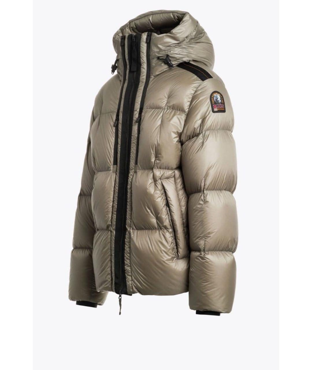 PARAJUMPERS Бежевый полиамидовый пуховик, фото 3