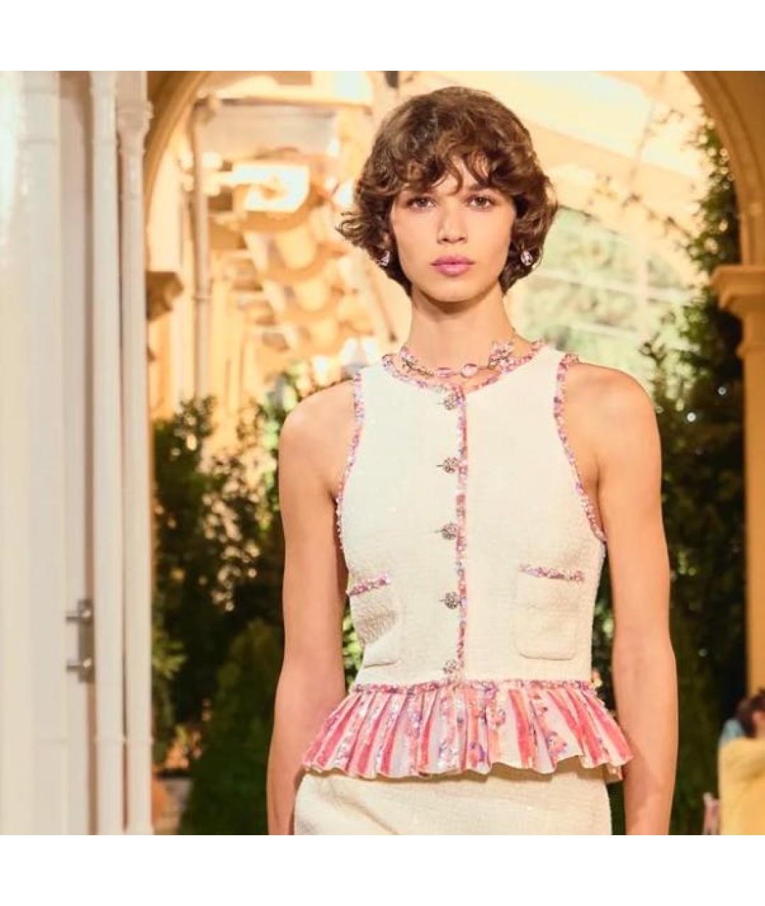 CHANEL Розовые металлические серьги, фото 3