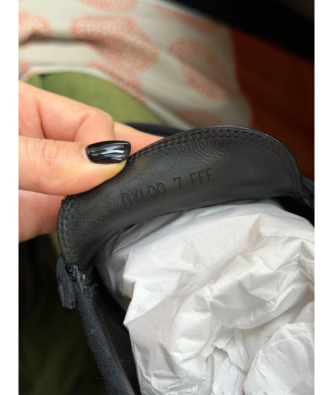 BRIONI Черные замшевые лоферы, фото 8