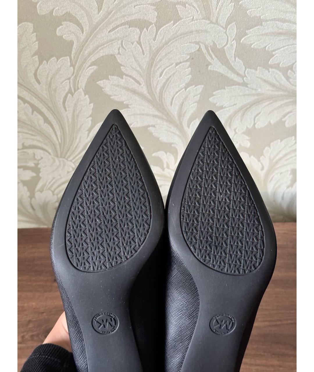 MICHAEL KORS Черные кожаные туфли, фото 5