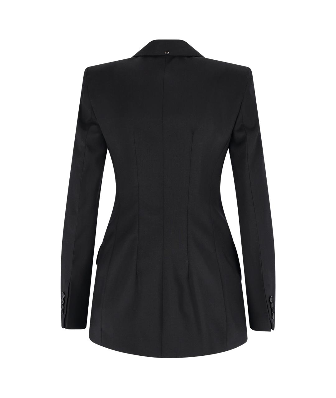 SPORTMAX Черный шерстяной жакет/пиджак, фото 2