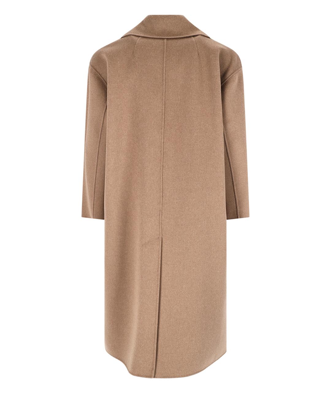 'S MAX MARA Коричневое шерстяное пальто, фото 2