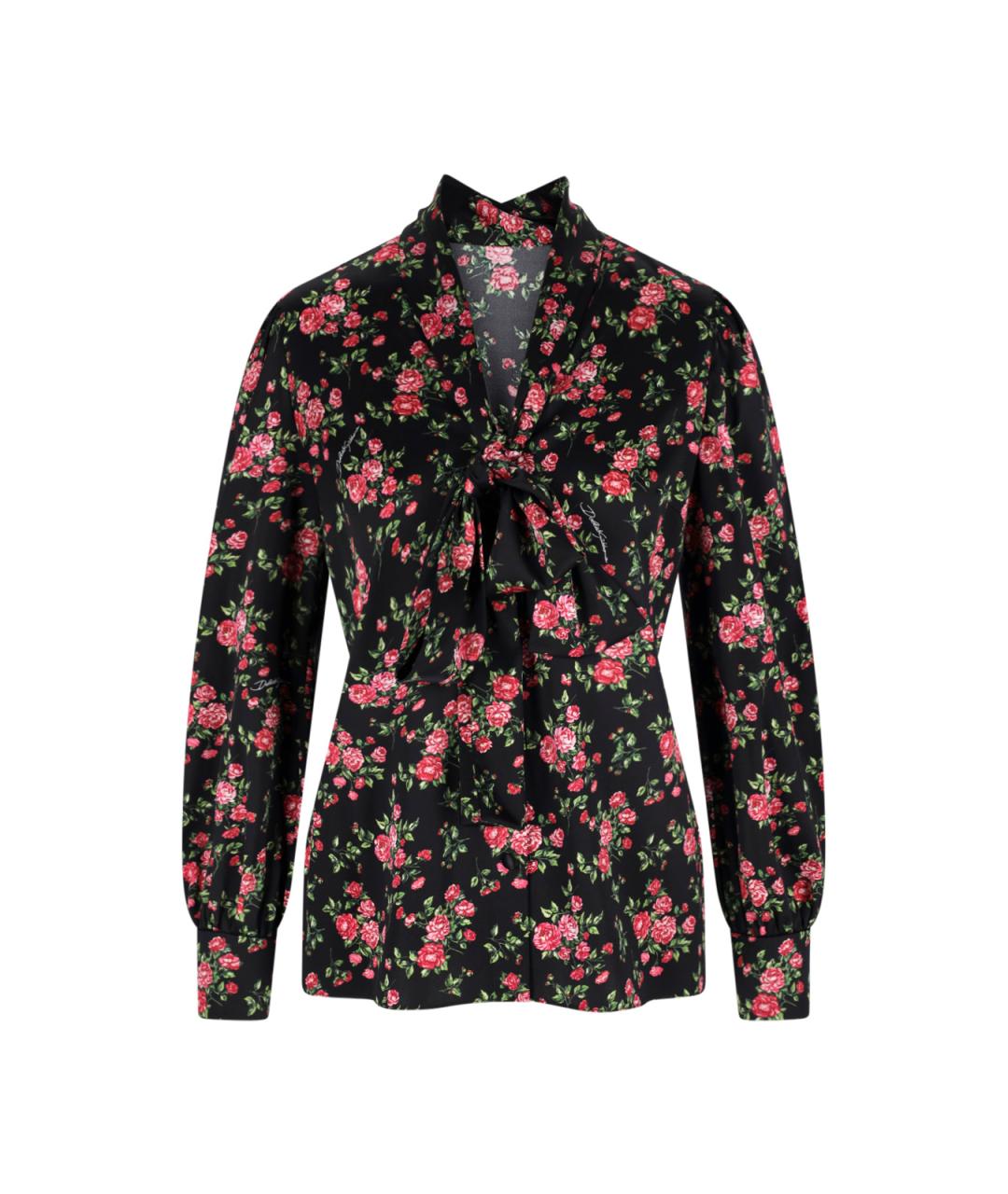 DOLCE&GABBANA Мульти шелковая блузы, фото 1