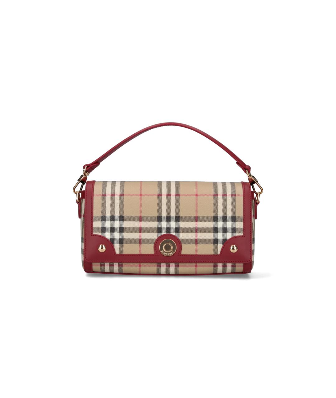 BURBERRY Бежевая сумка с короткими ручками из искусственной кожи, фото 1