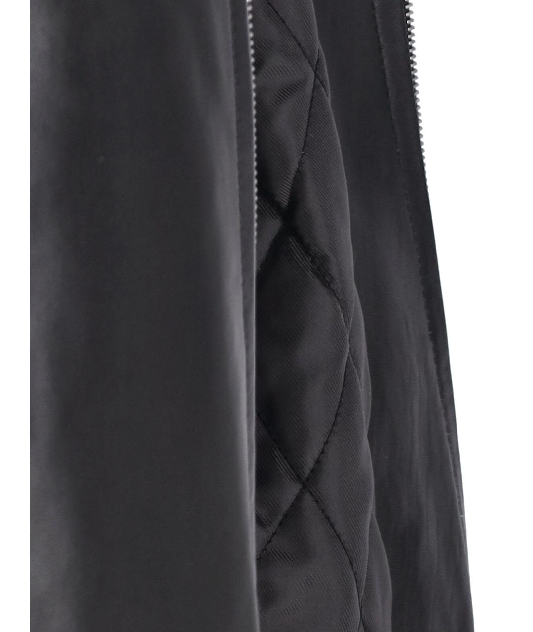 SPORTMAX Черная кожаная куртка, фото 5