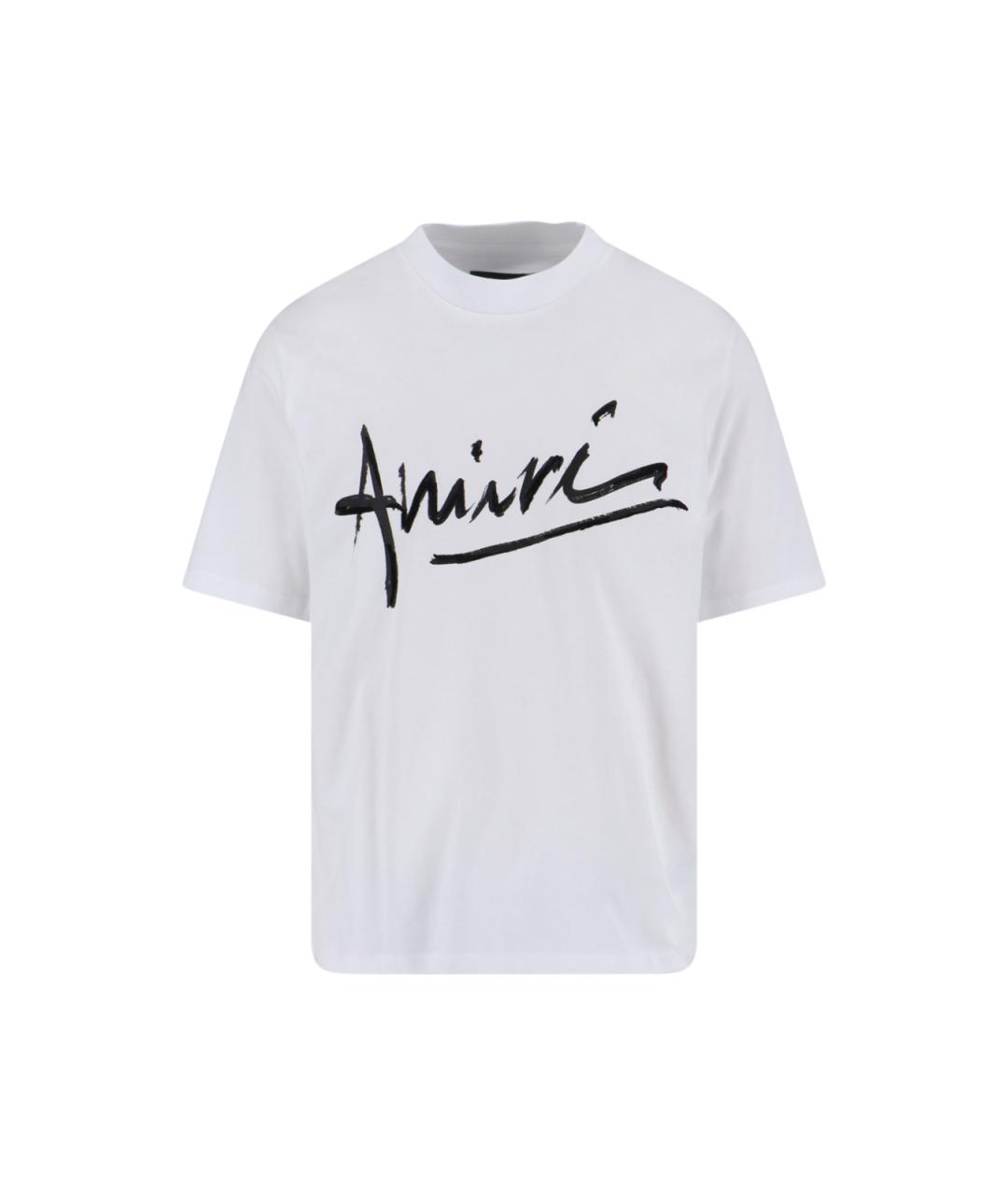 AMIRI Белая хлопковая футболка, фото 1