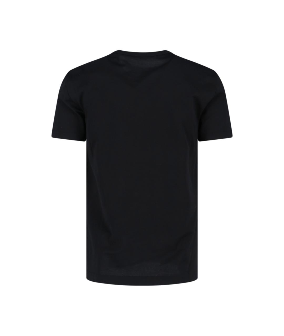 DOLCE&GABBANA Черная хлопковая футболка, фото 2